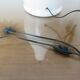 Ceramic lamp and resin "Accolay" 50s 60s