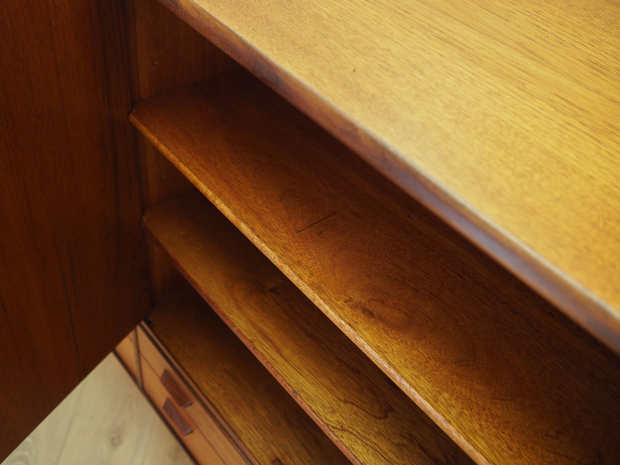 Teak highboard, Danish design, 1960s, made in Denmark