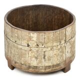 Weathered solid wood tray