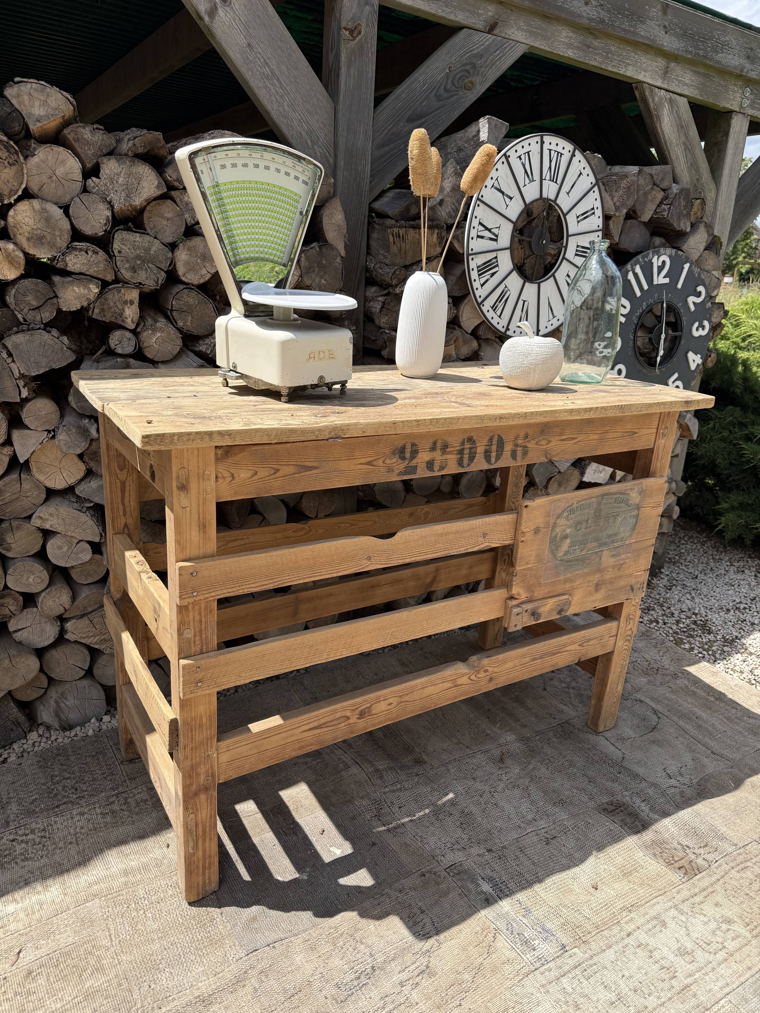 Meuble métier / Meuble d'atelier ancien