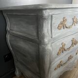 Louis XV style curved chest of drawers