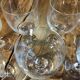 Lot de 7 verres à vin vintage en cristal