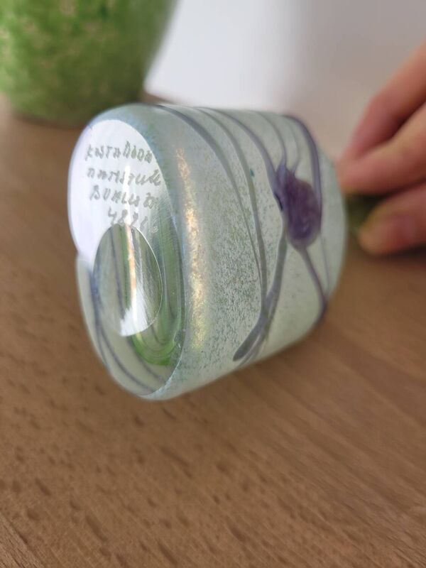 Vase et gobelet en verre Kosta Boda Suède