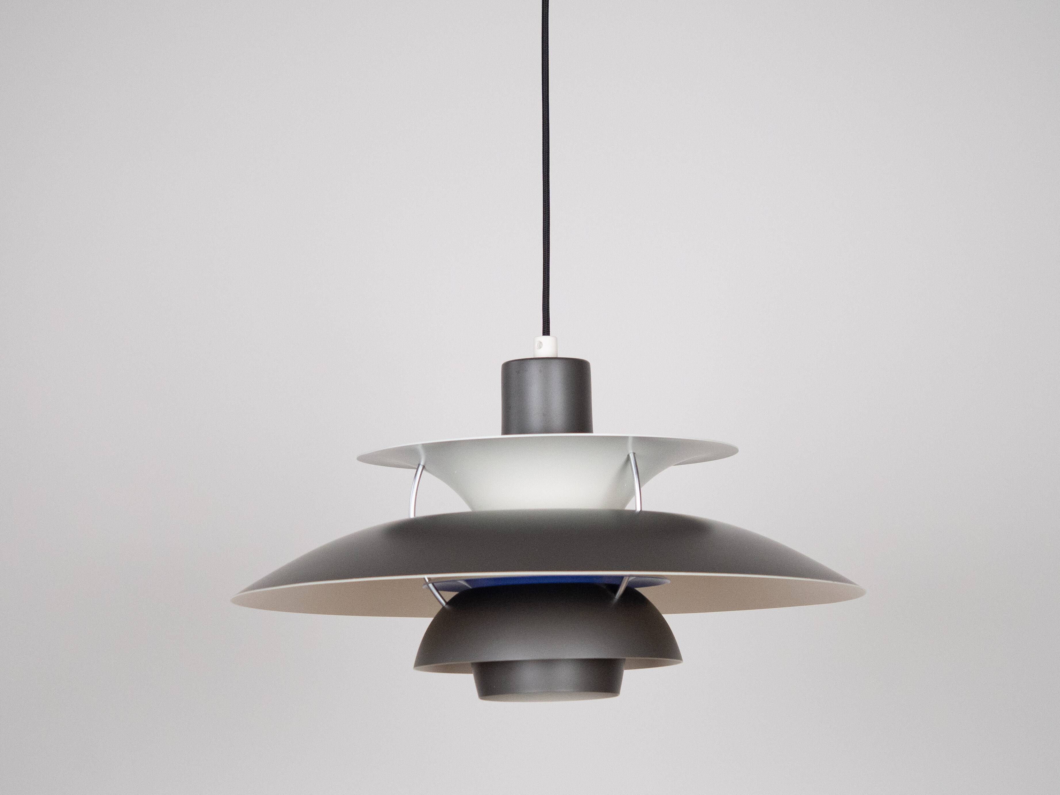Danish vintage pendant lamp PH 5 by Poul Henningsen, Louis Poulsen, 1958