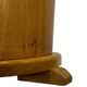 Vintage umbrella holder in oak basket storage design of the 1960s minimalist design
