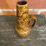 Brown ceramic vase West Germany, 1960s