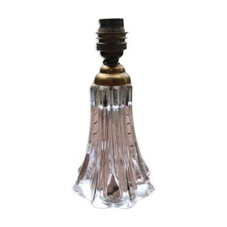 Pied de lampe en cristal