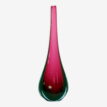 Vase Murano 'Sommerso' violet et bleu, années 1960