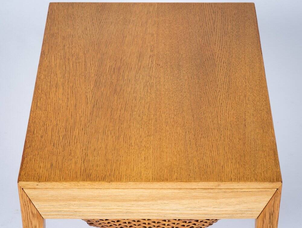 Table d'Appoint en Chêne par Severin Hansen pour Haslev, 1950s