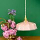 Vintage pink opaline pendant light