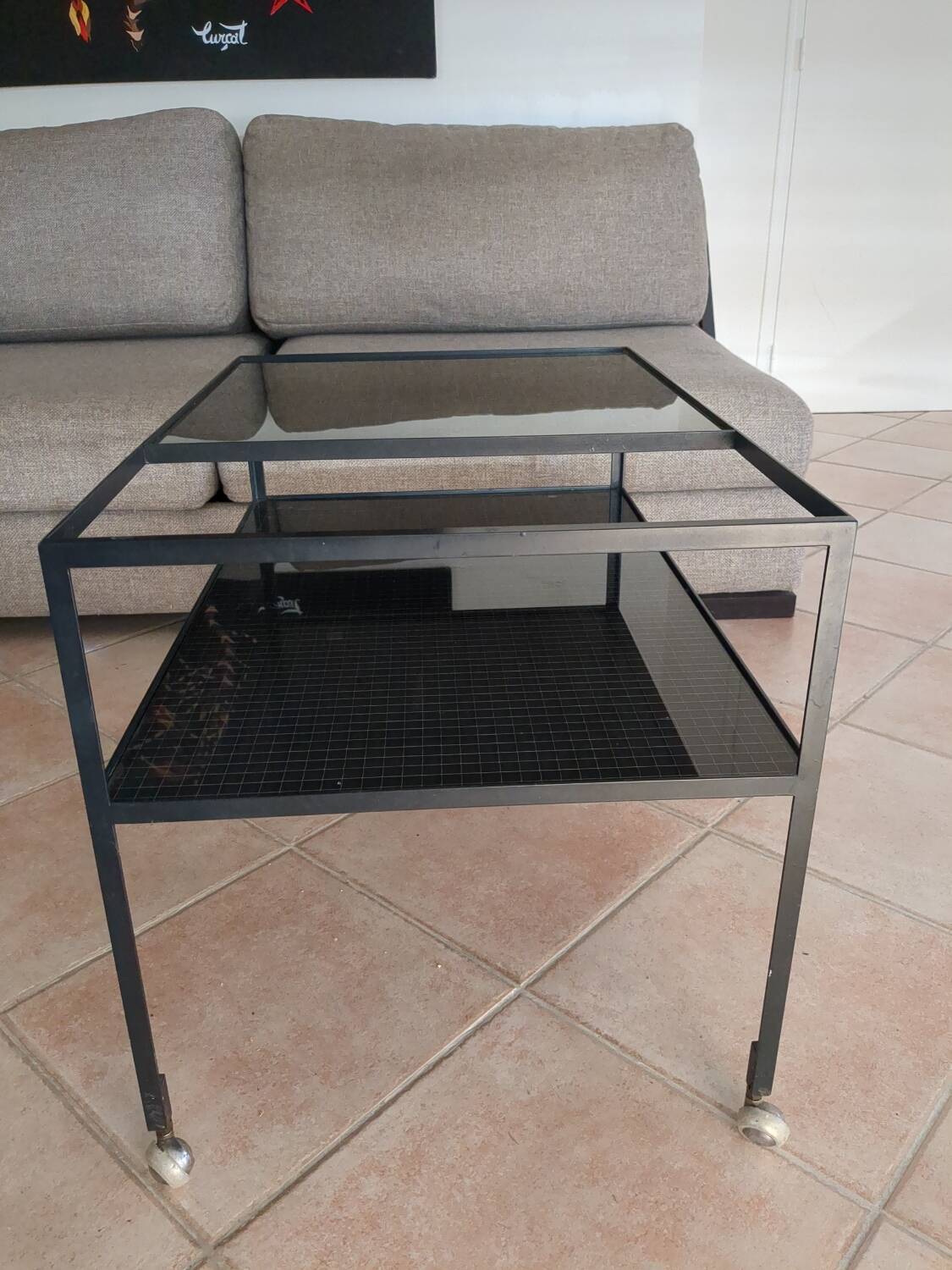 Vintage trolley trolley Herbert Hirche 60s