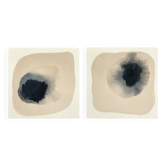Set of abstract painting on canvas, 20x20cm