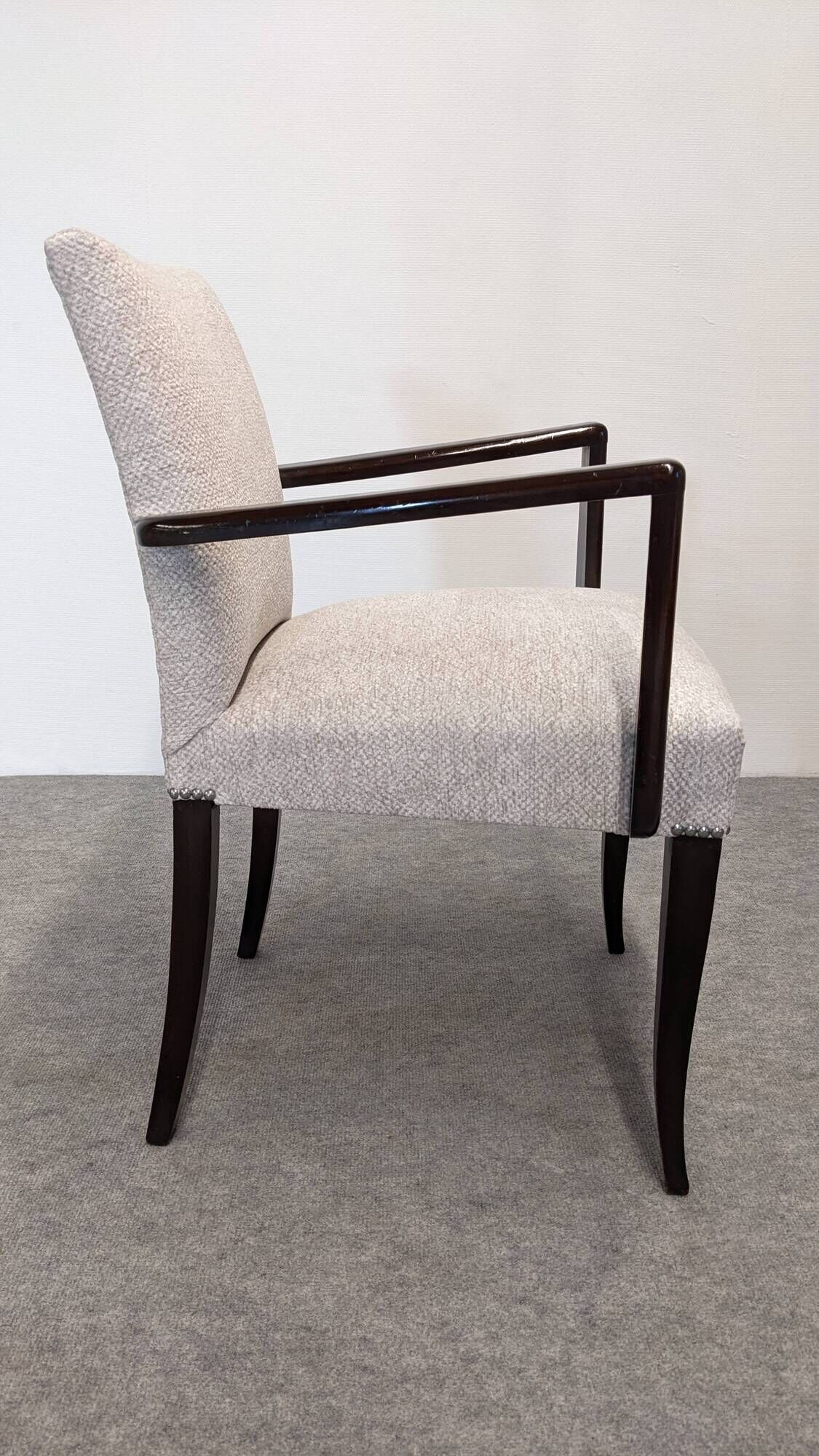 Pair of Art Deco bridge chairs, France circa 1920