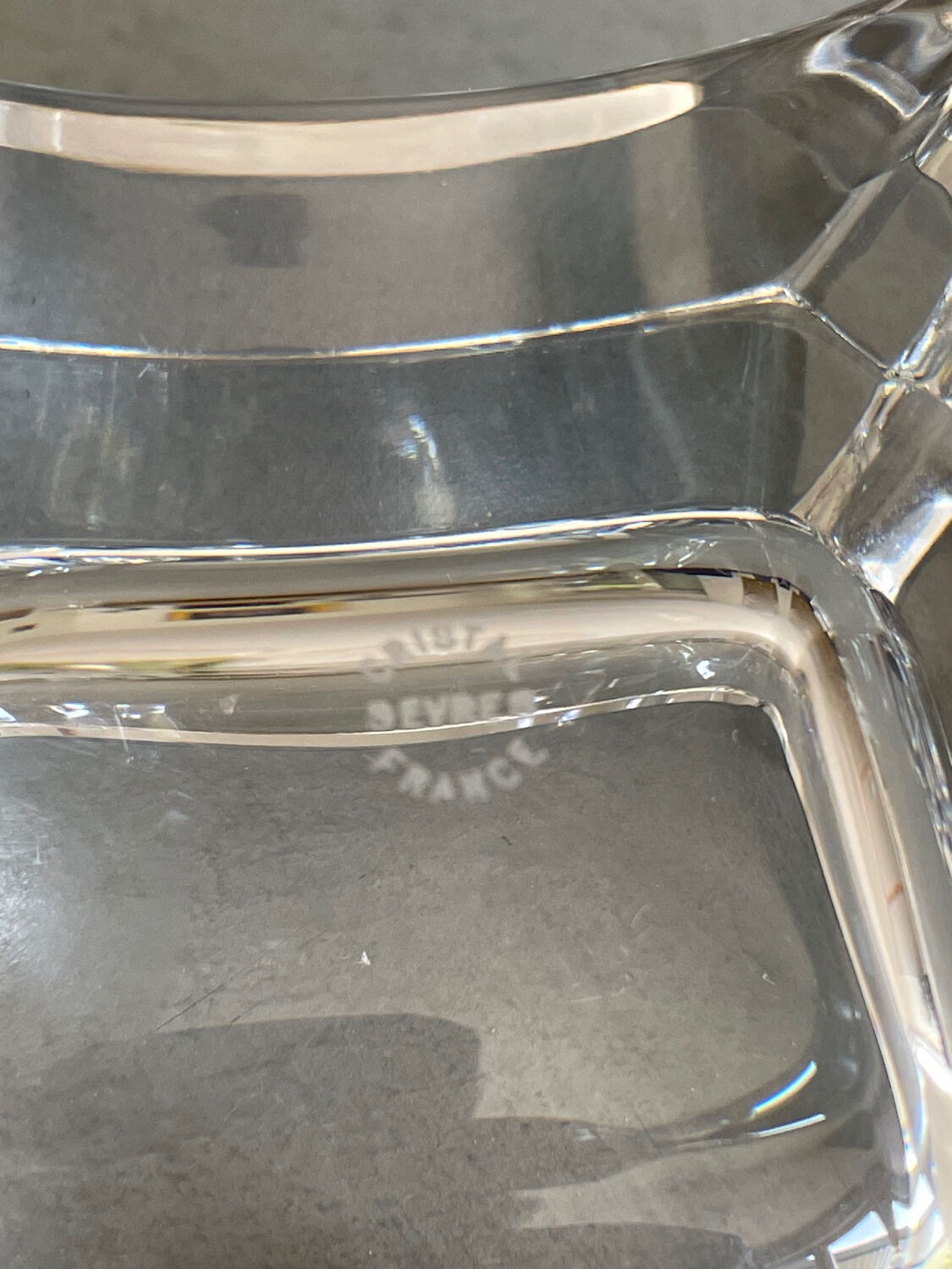 Sevres crystal ashtray