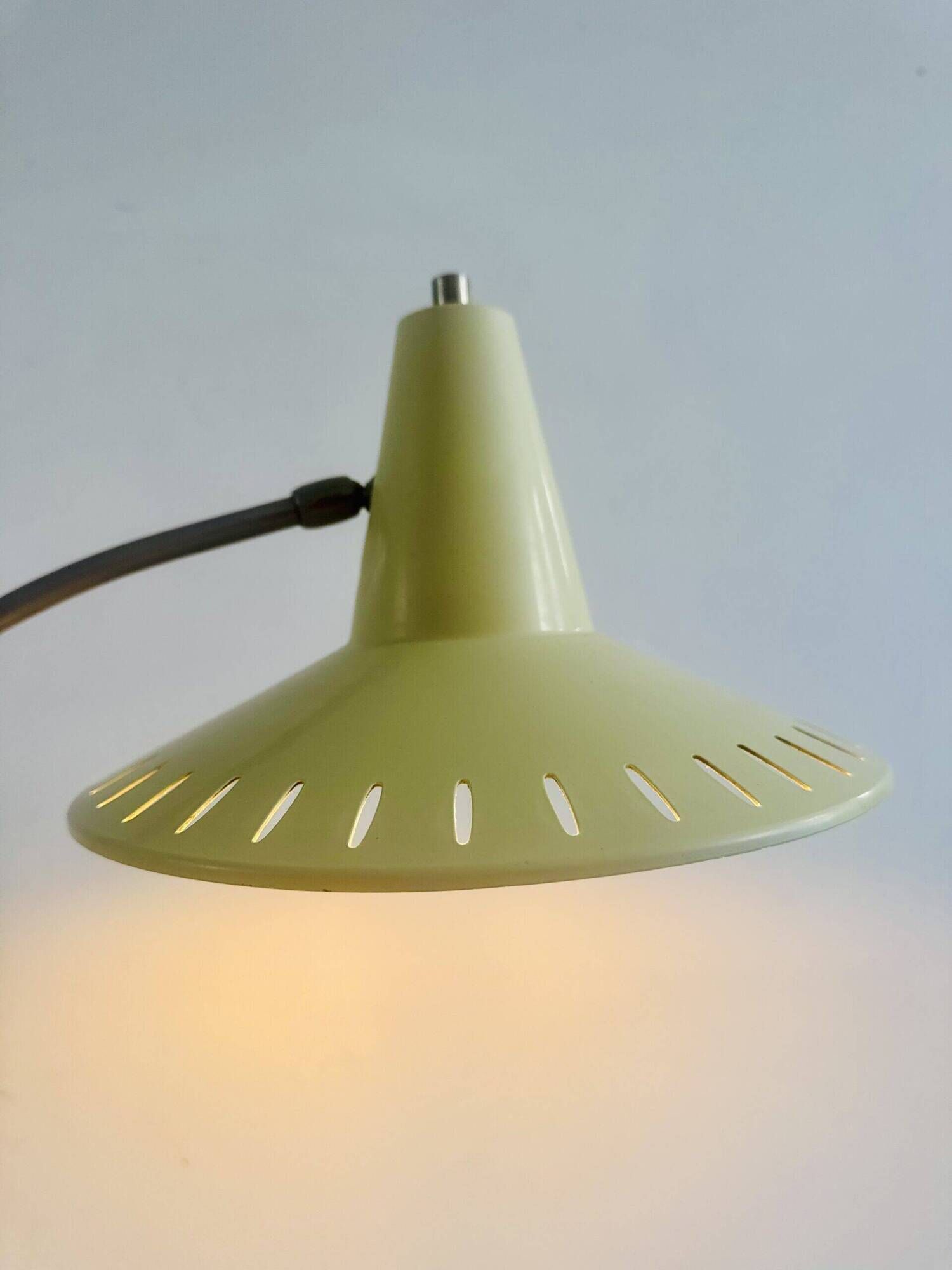 Perforated Saucer-Shaped Table Lamp Anvia Nederland, The Netherlands 1950S