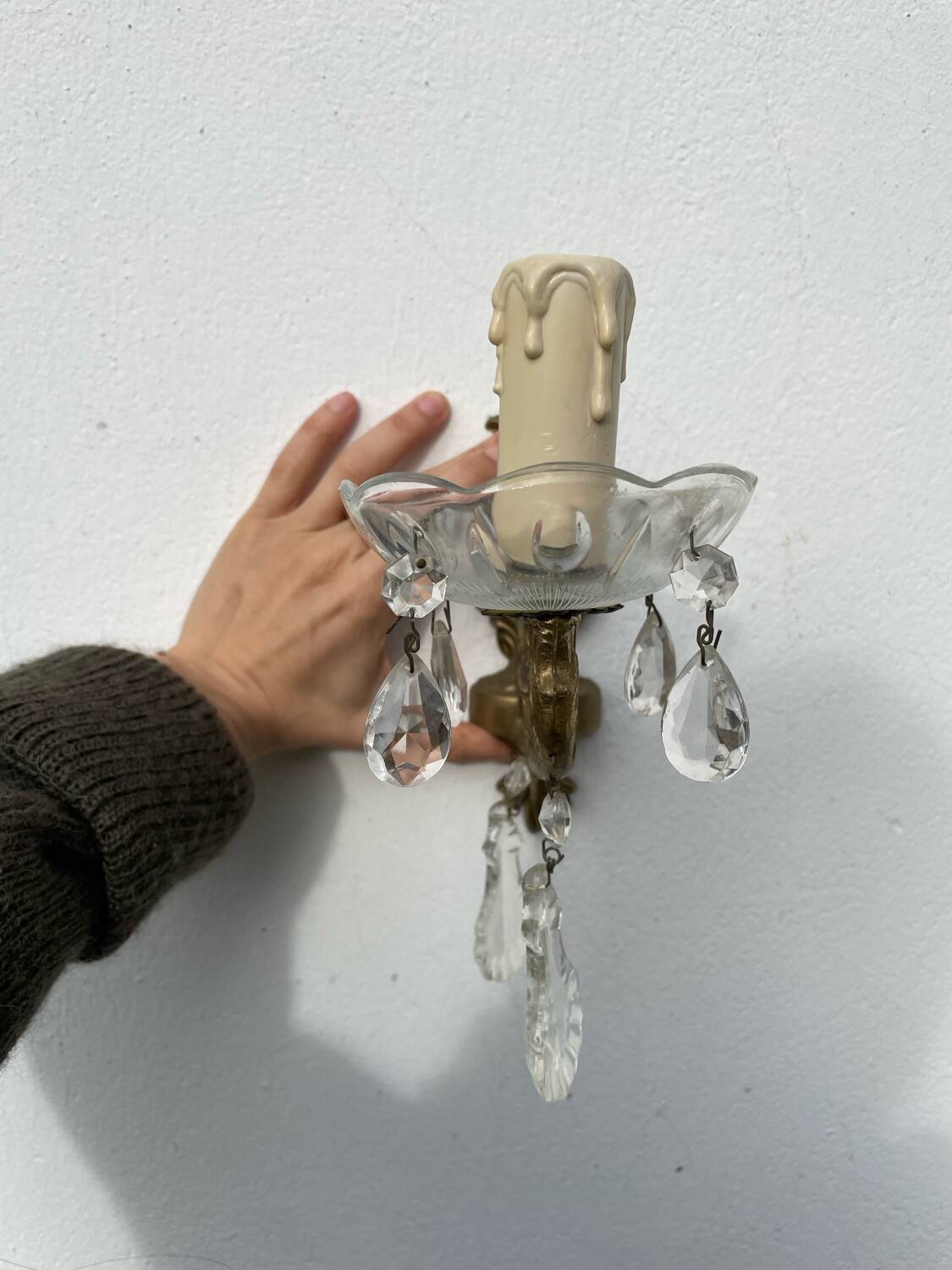 Pair of tassel sconces