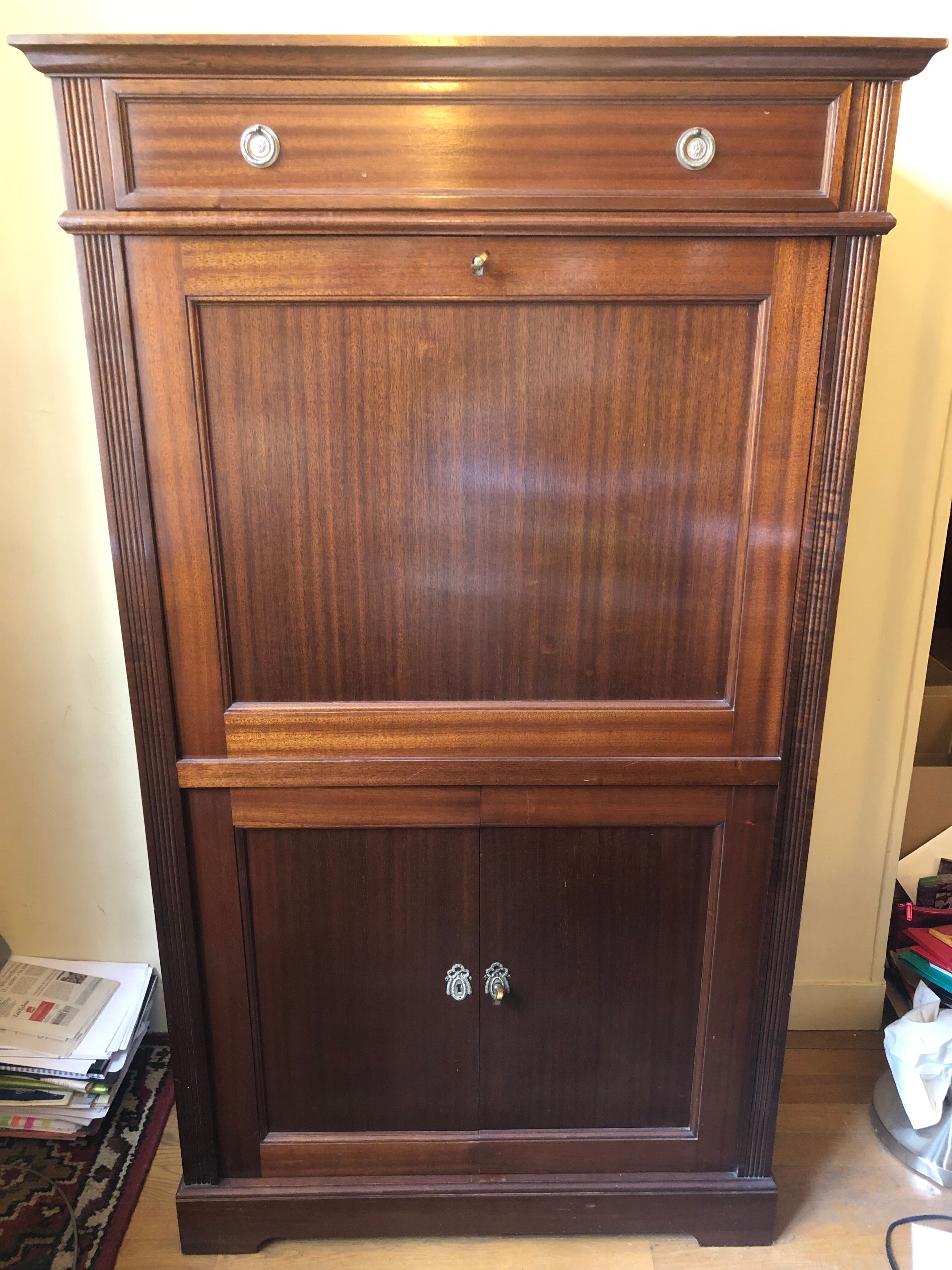 Vintage wooden secretary