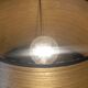 Vintage leather desk lamp with saddle stitching from the 1960s.