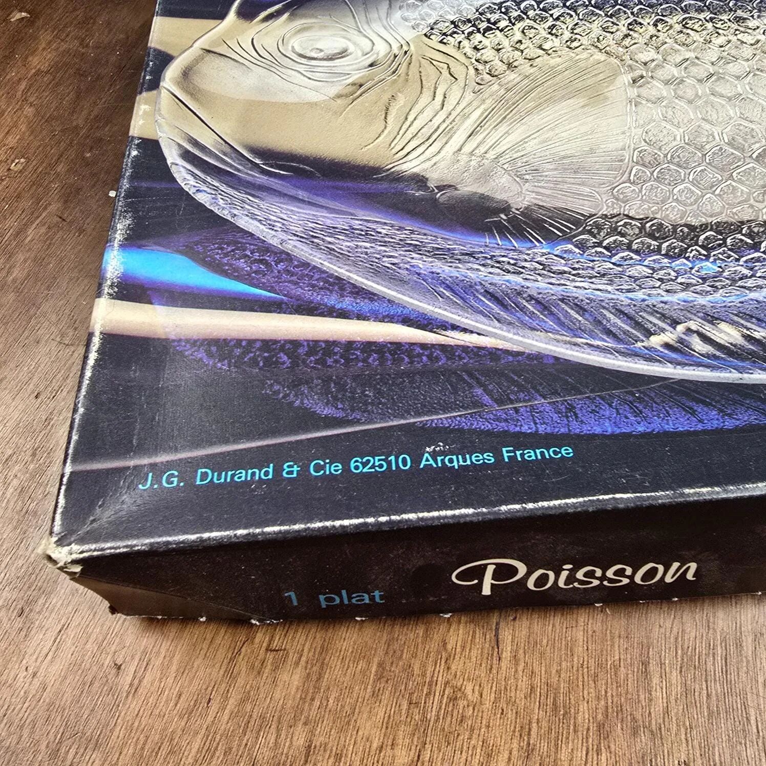 Large fish plate arcoroc vintage haribo – original box