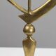 Solid Brass Three-Arm Candelabra — Modernist, 1960s