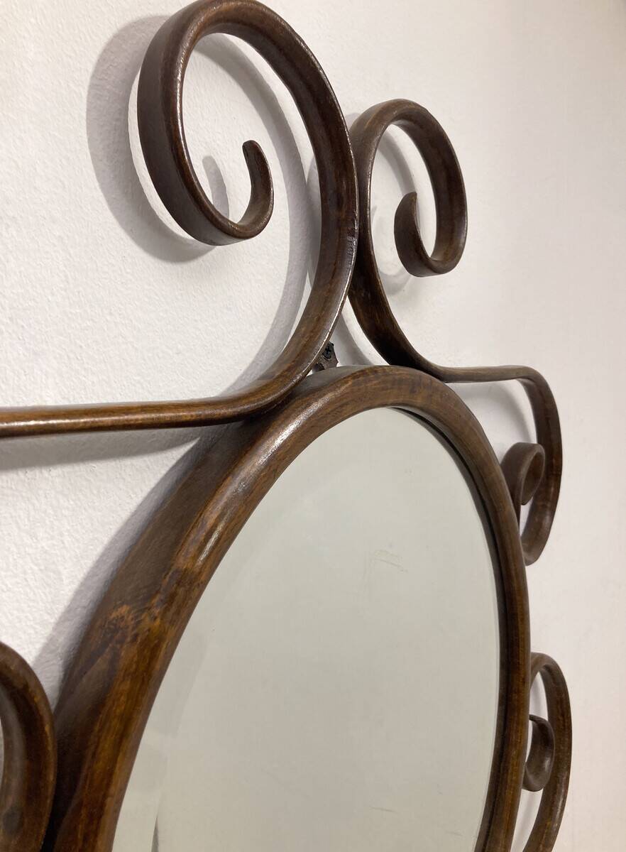 Bentwood Mirror by Thonet, 1900s