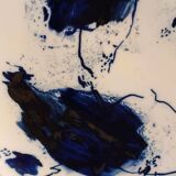 Art contemporain grand plat céramique signé Barbara Schroeder