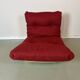 Vintage red shell lounge chairs from the 70s mid-century retro.