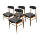 Série de 4 chaises scandinaves