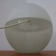 Two-Piece Opal Glass Table Ball Lamp, Italy, 1960s