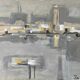 HST Marine painting "Industrial port" signed around 1950