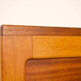 Scandinavian minimalist desk exotic wood 60's