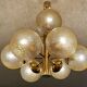 Large Vintage Bubble Glass Pendant Light