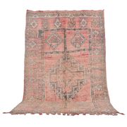 Tapis Boujaad marocain vintage 188 x 281 cm – Tapis berbère fait main en laine 100%