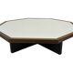 Vintage coffee table octagon design 1970s wenge octagon