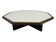 Table basse vintage design octogone années 1970 octogone wengé