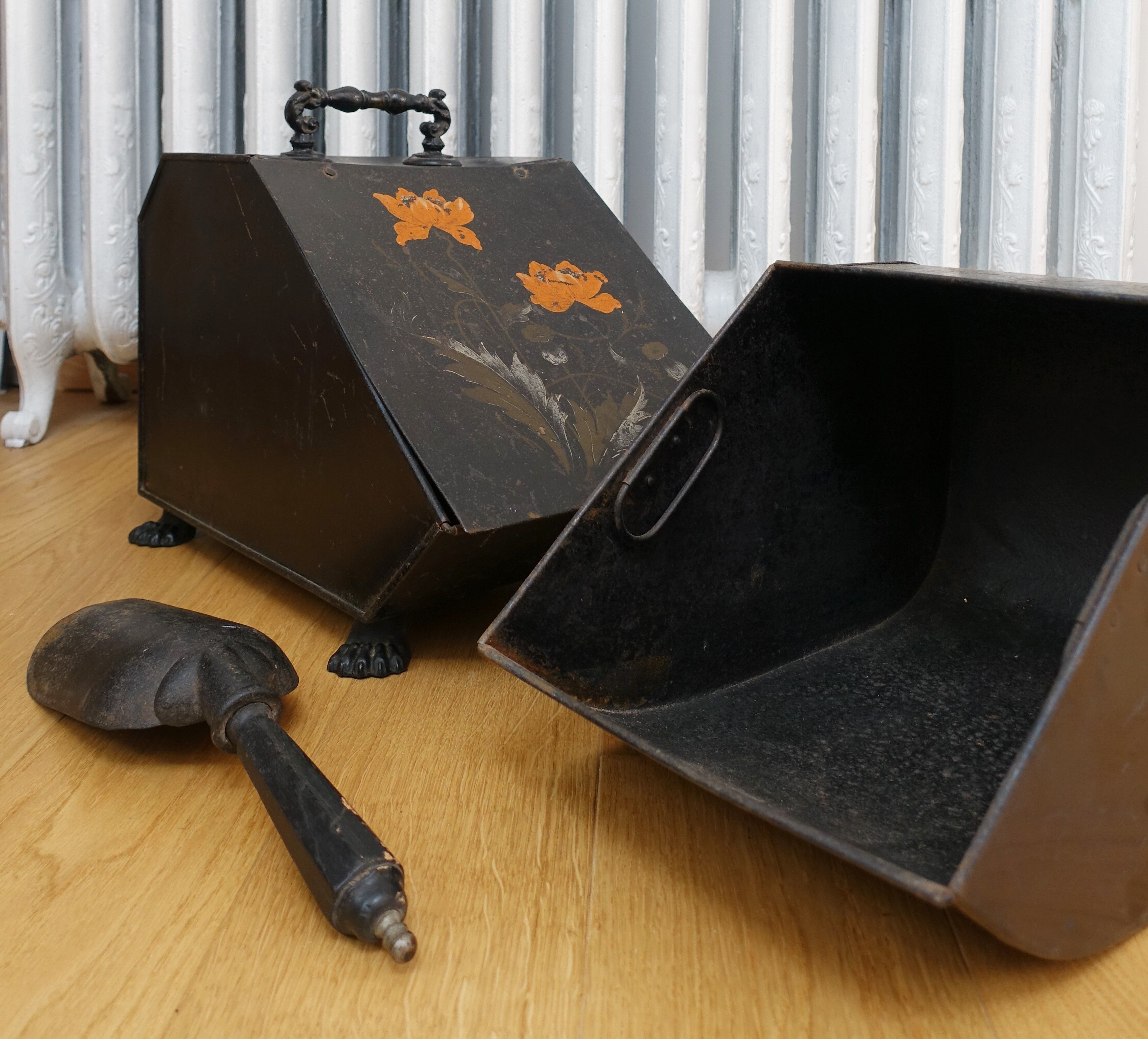 Old Napoleon III coal box