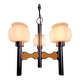 Lustre Space Age in chrome metal and opaline, G. Sciolari, 1970