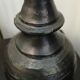 Vase of black enamelled terracotta, signed Jean Marais