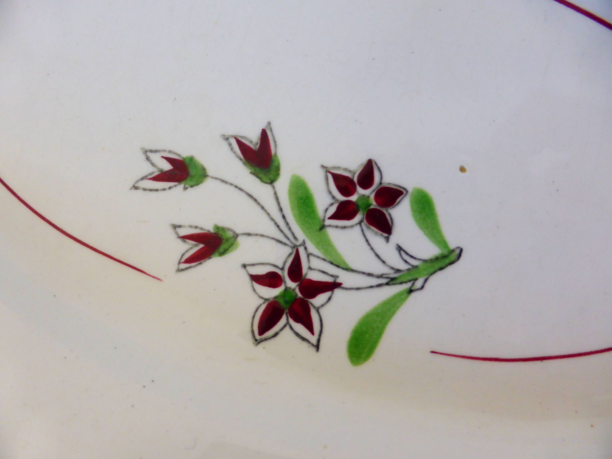 Vintage porcelain dish from Salins 2106134