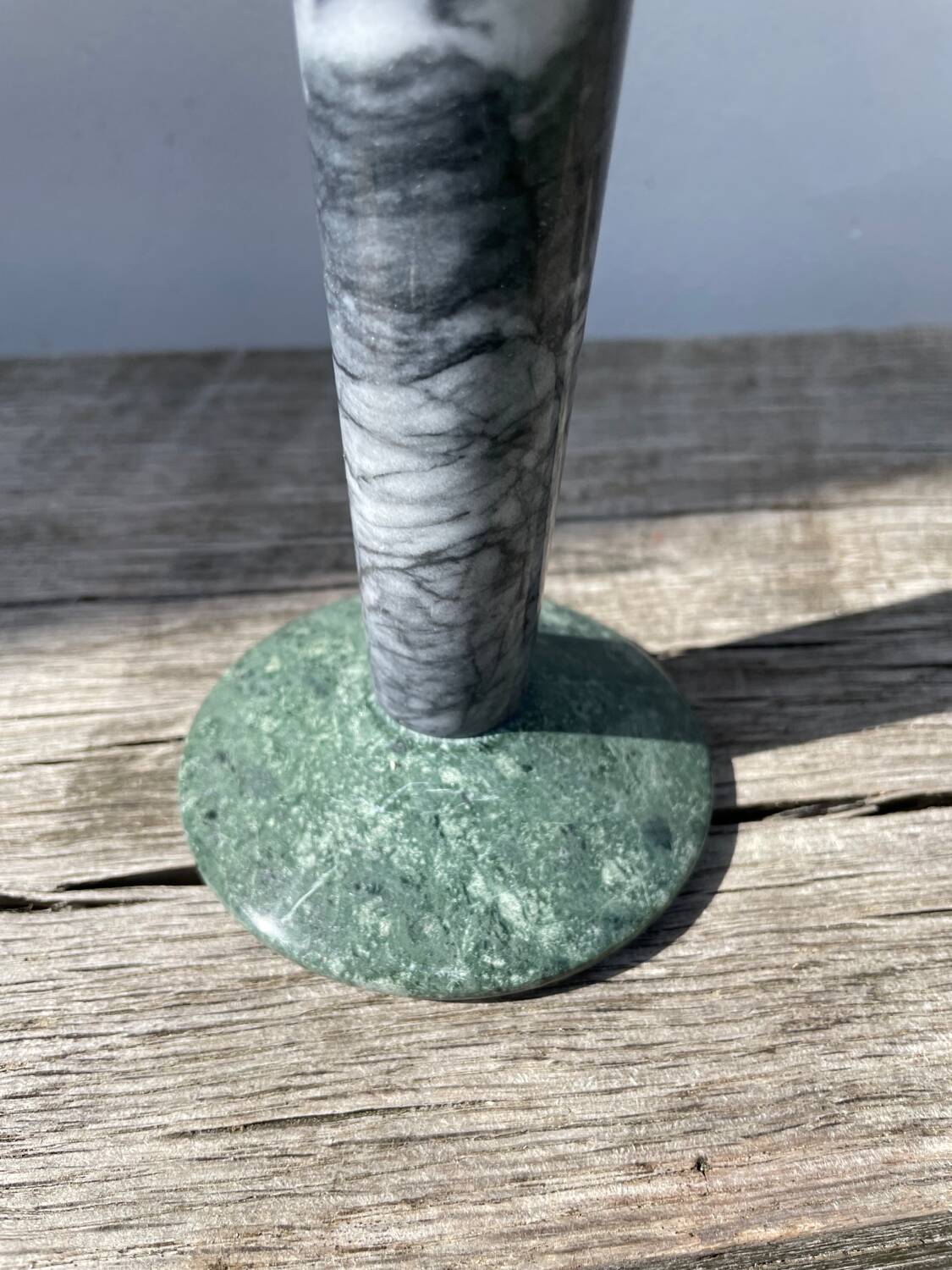 Postmodernist Milano marble candle holder