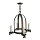 Lustre suspension en fer forgé années 50