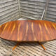 Oval table Baumann, two extensions, rosewood top.