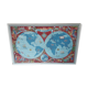 Poster, planisphere airline " air france " printing perceval