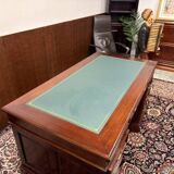 Classic English Desk with Green Leather