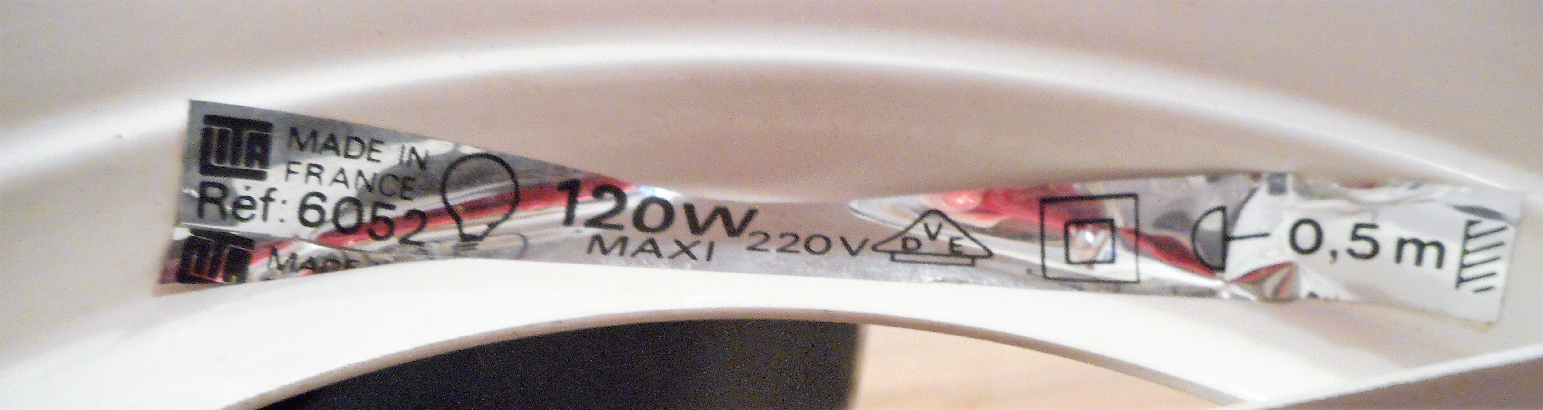 Suspension Lita white vintage