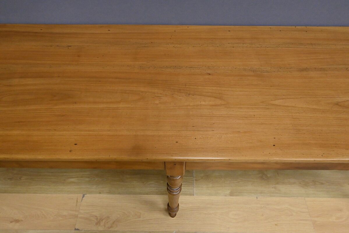 Table de ferme en merisier – fin XIXe