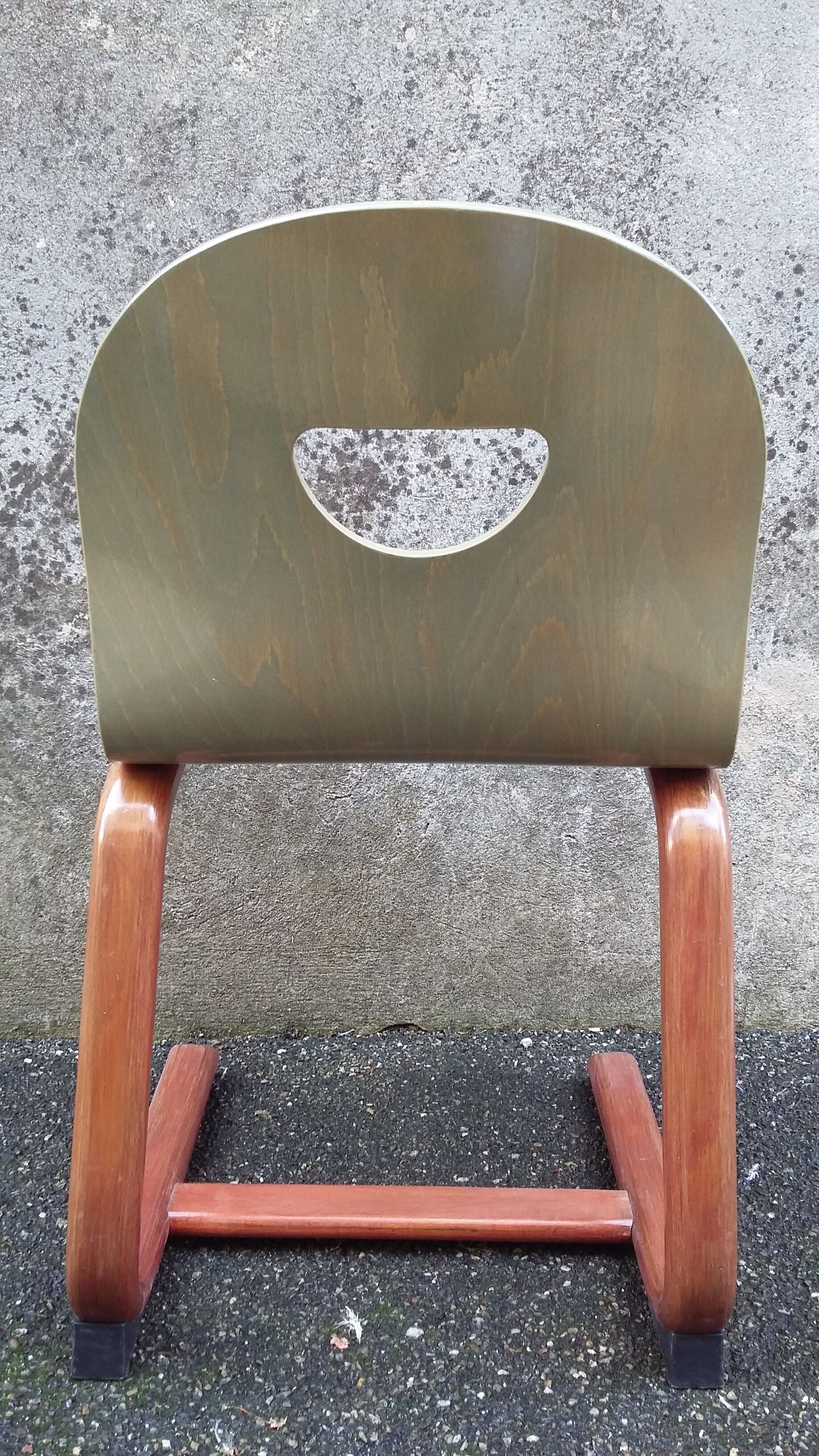 6 vintage sled chairs 1980