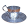 Christofle Gallia silver plated cup and saucer