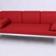 Bauhaus Sofa in Chrome and Upholstery by Hynek Gottwald, Czech, 1930s