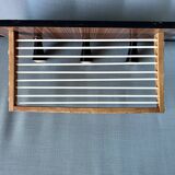 Stylish Mid Century Modern Coat Rack with Wooden Shelves - Charming Vintage Inspired Coat Hanger - S